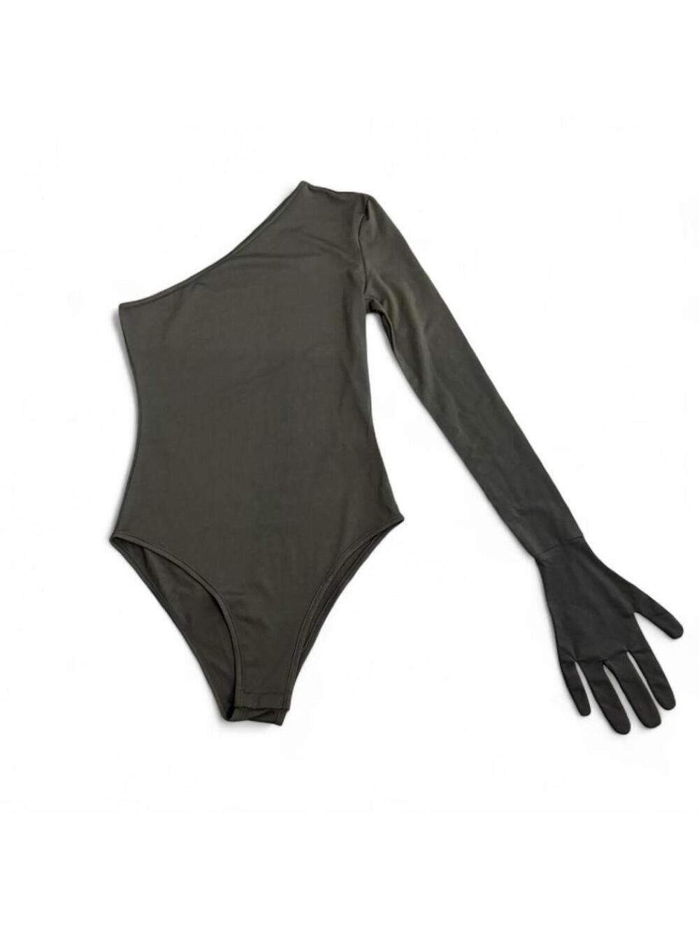 Women's Green and Khaki Bodysuit